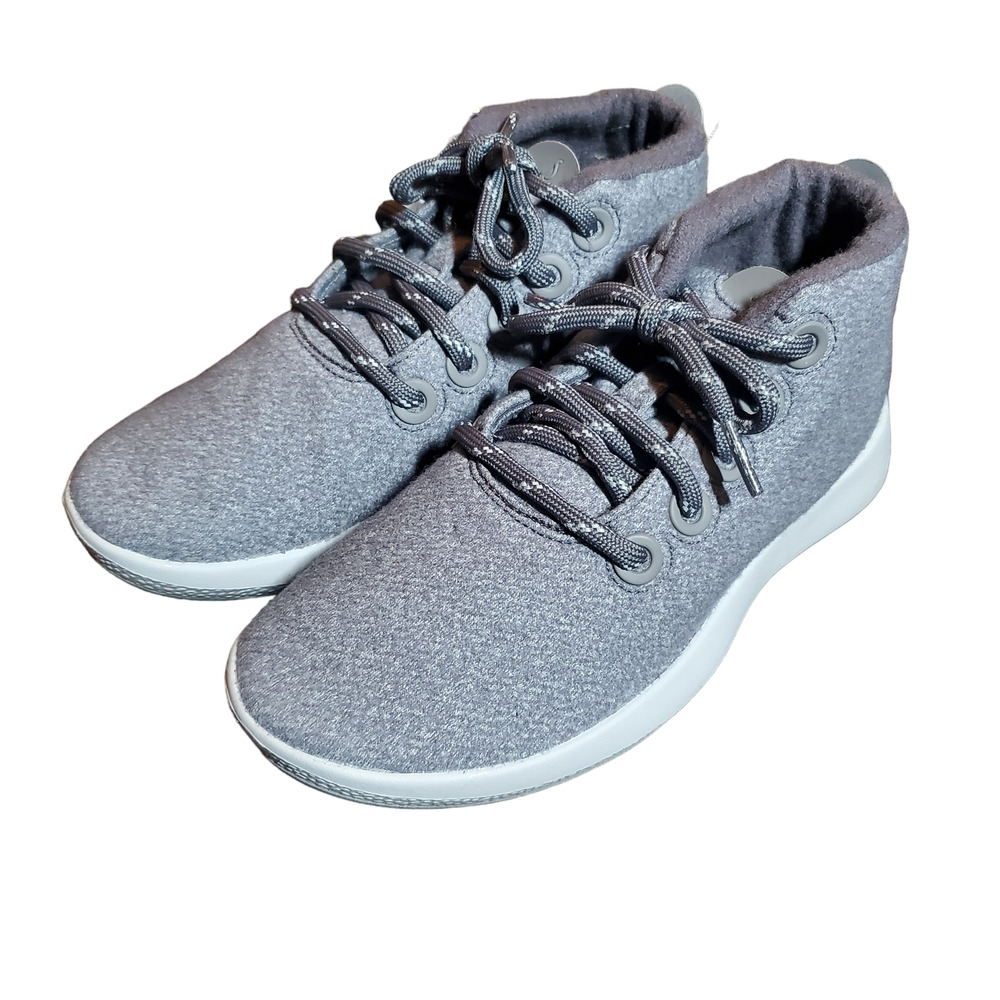 🔥 Allbirds Wool Runner-Up Mizzle Medium Grey (Light Grey Sole) Wmn's 6 High Top